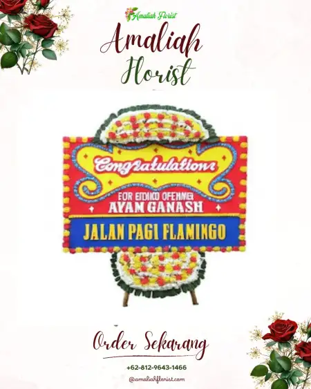 Sewa Papan Bunga Gedung Telorindo Sawangan Depok